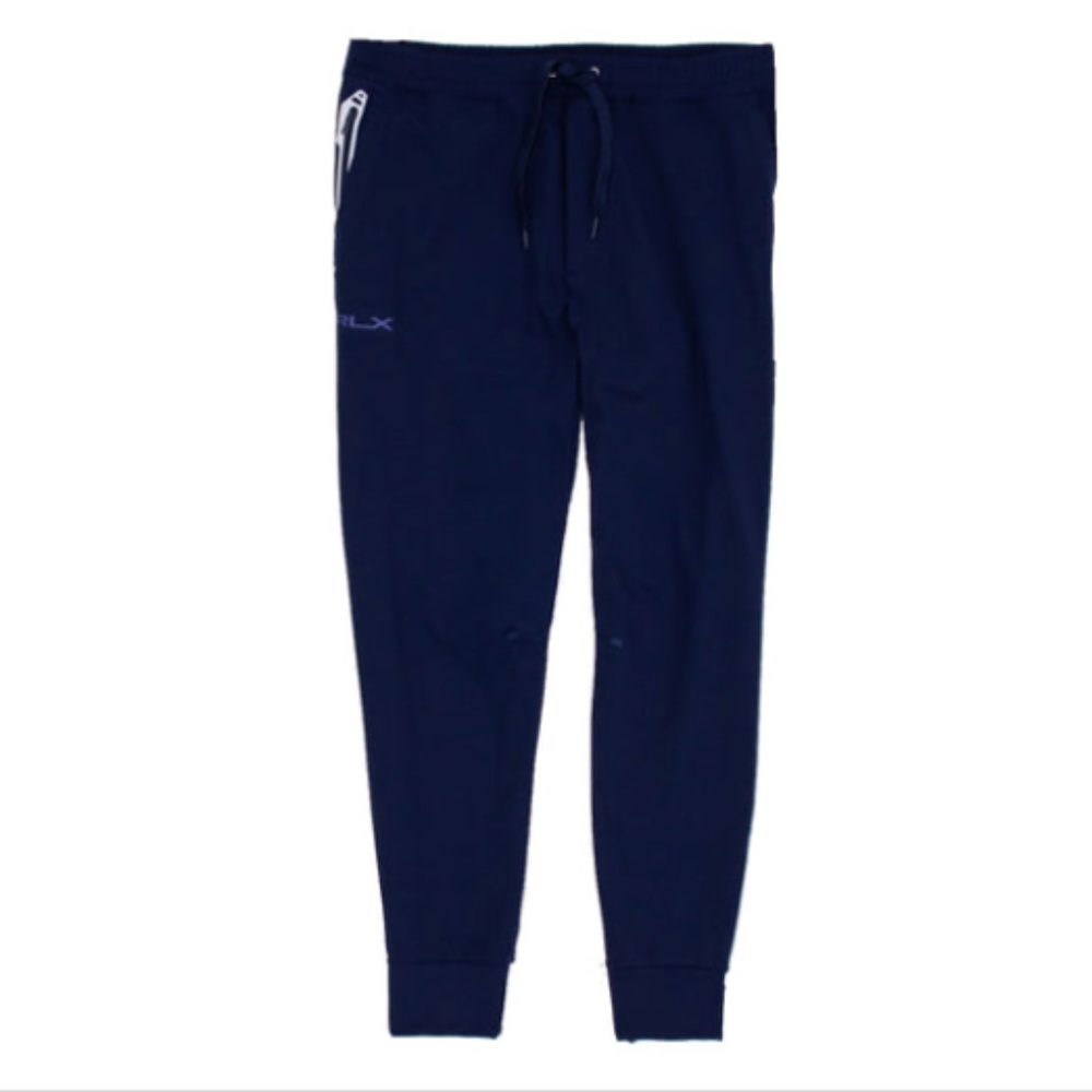RLX Ralph Lauren Knit Tech Jersey French Navy Mens Jogger Small